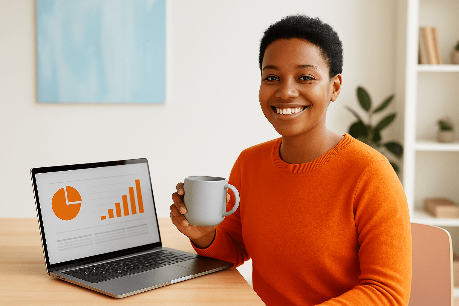 Empreendedora no escritório